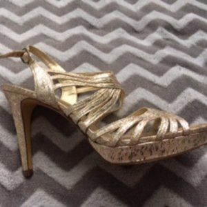 sexy gold high heels